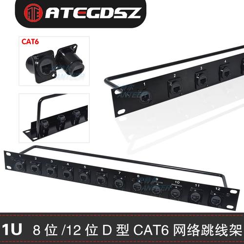 8孔机柜RJ45网络对接跳线架与12位D型六类网络对接面板配线架全面解析